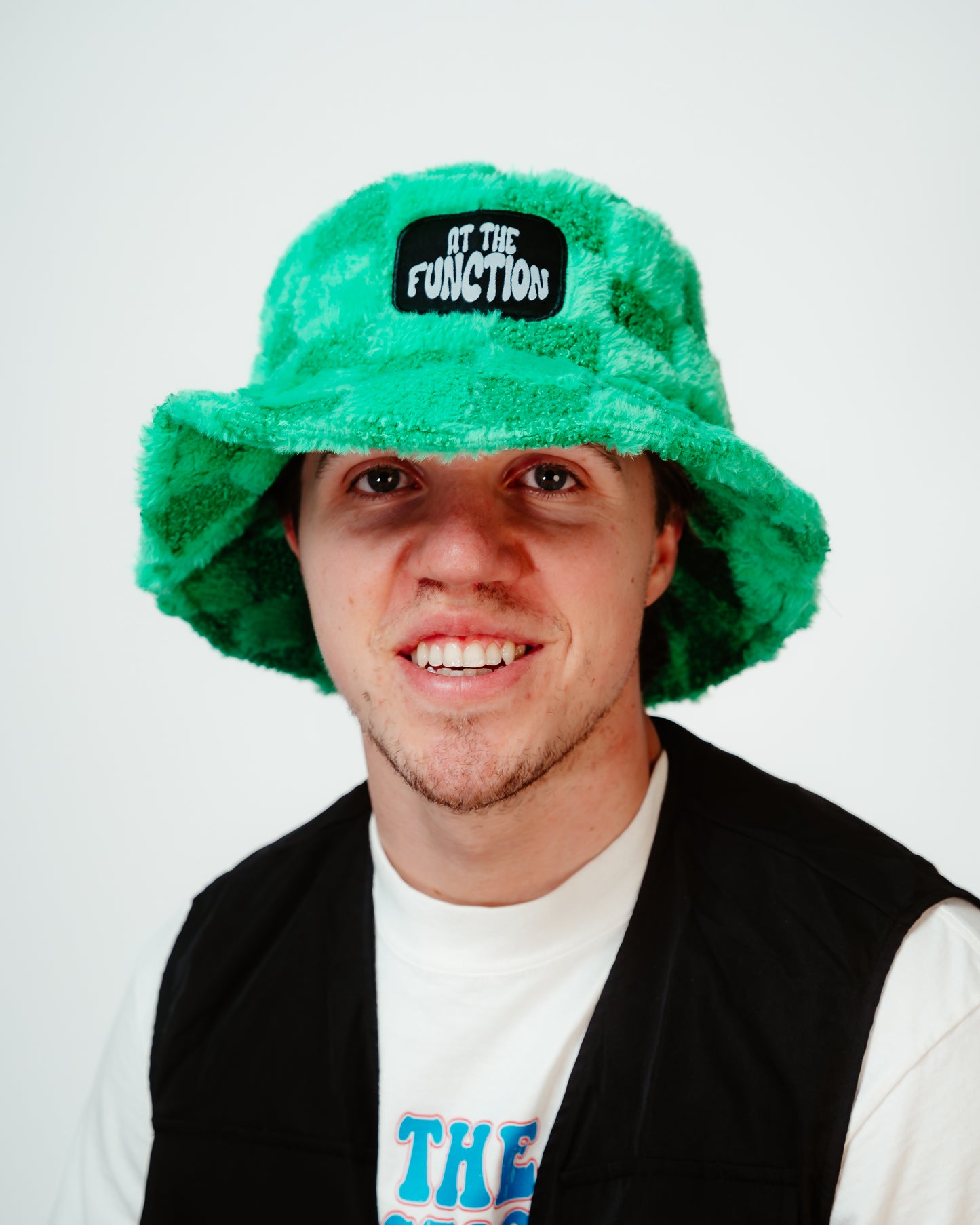 Green Fuzzy Bucket Hat
