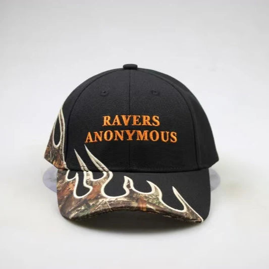 Ravers Anonymous 2.0 Camo Flame Hat