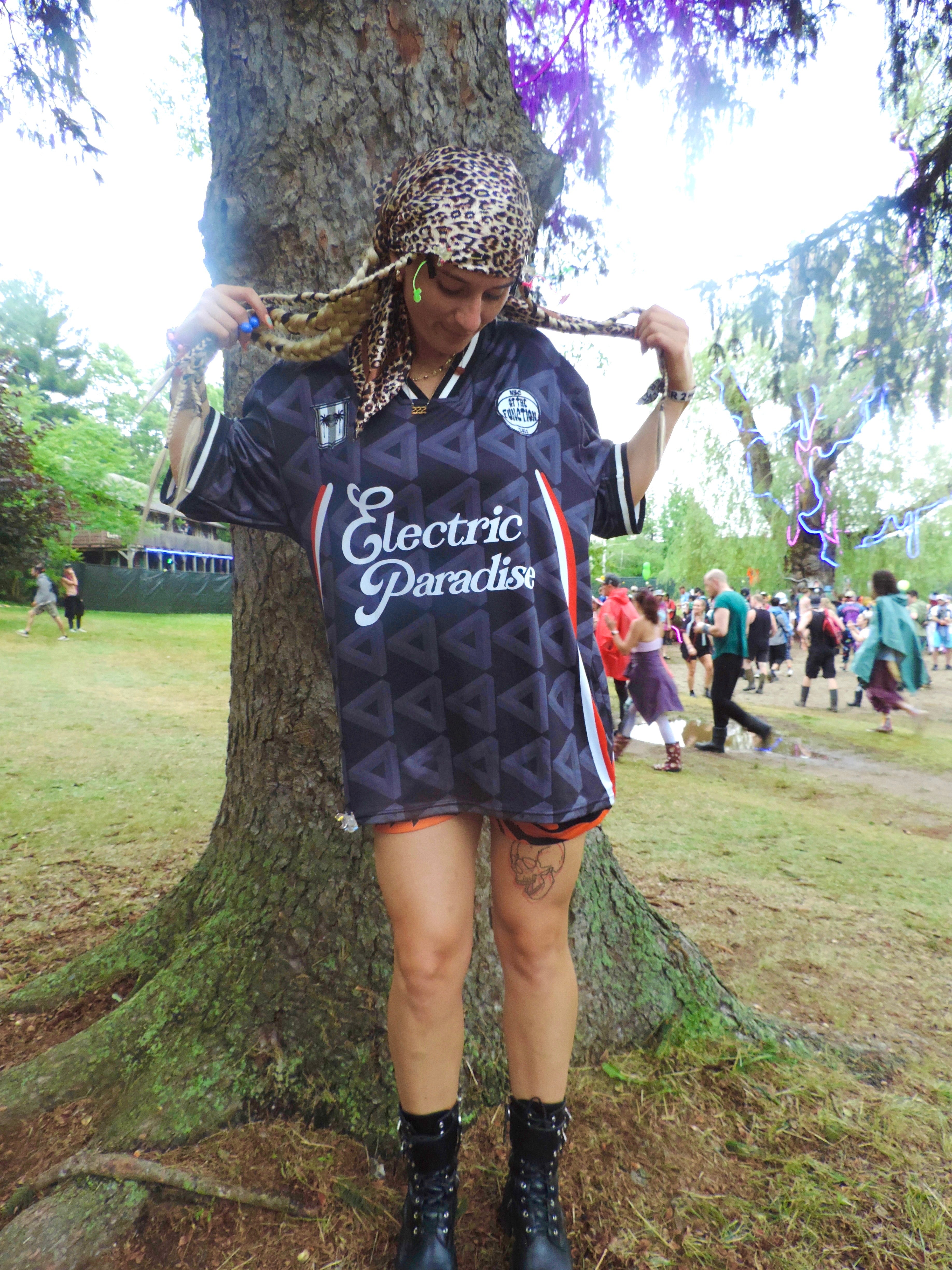 Electric Paradise Soccer Jersey (Black)