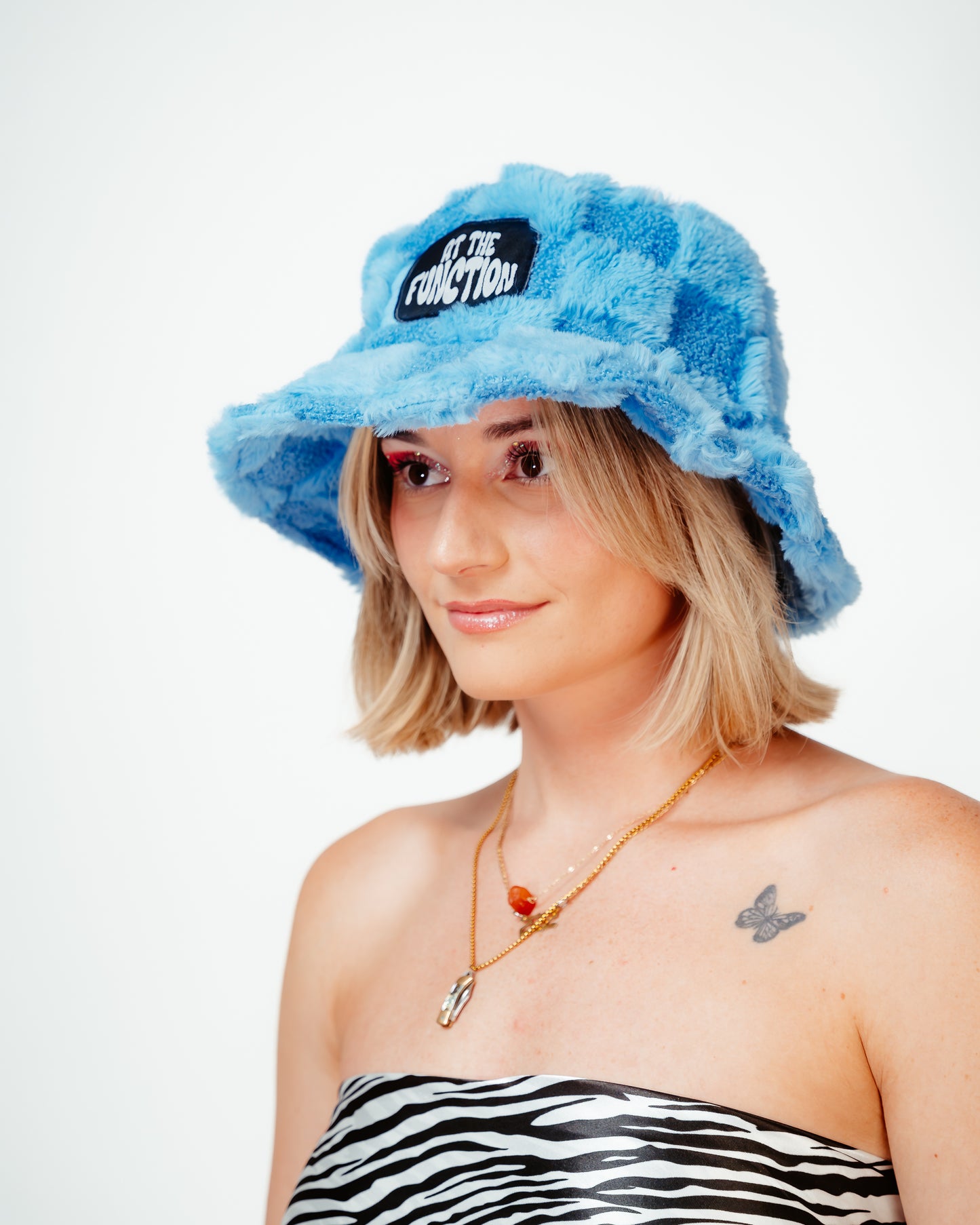 Baby Blue Fuzzy Bucket Hat