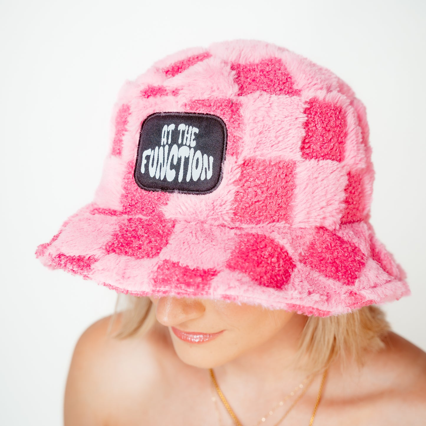 Pink Fuzzy Bucket Hat