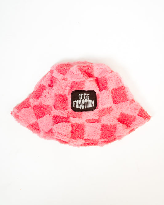 Pink Fuzzy Bucket Hat