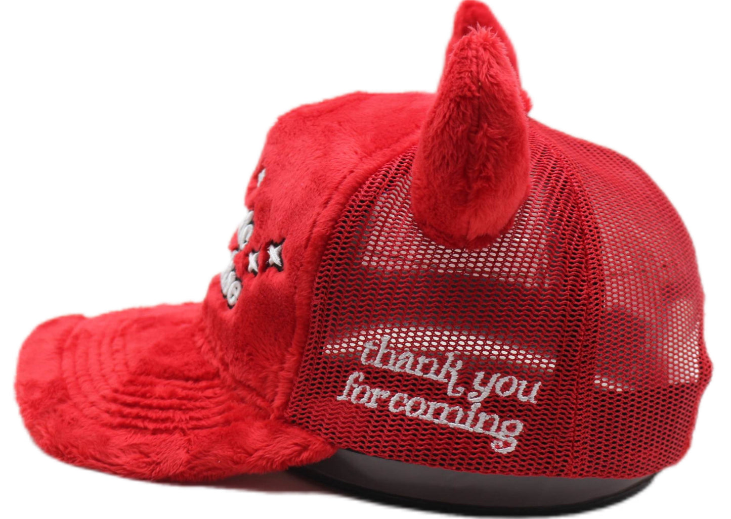 Electric Paradise Horned Trucker Hat (Red)