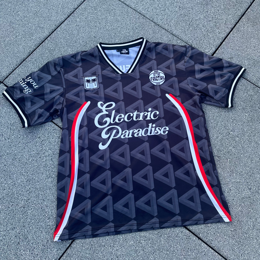 Electric Paradise Soccer Jersey (Black)