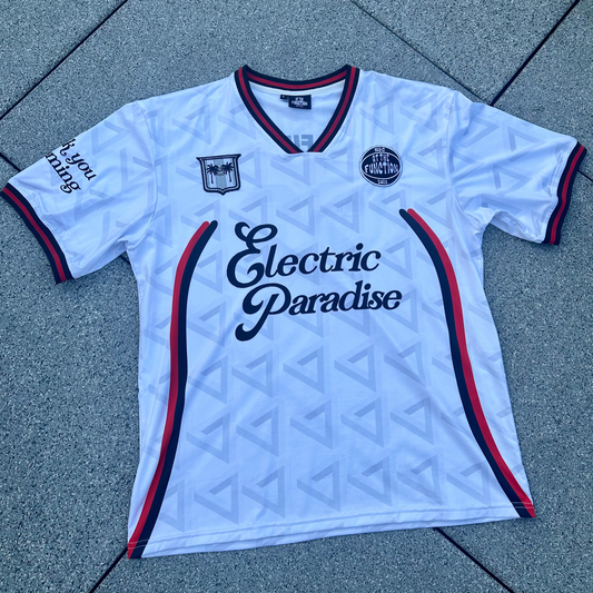 Electric Paradise Soccer Jersey (White)