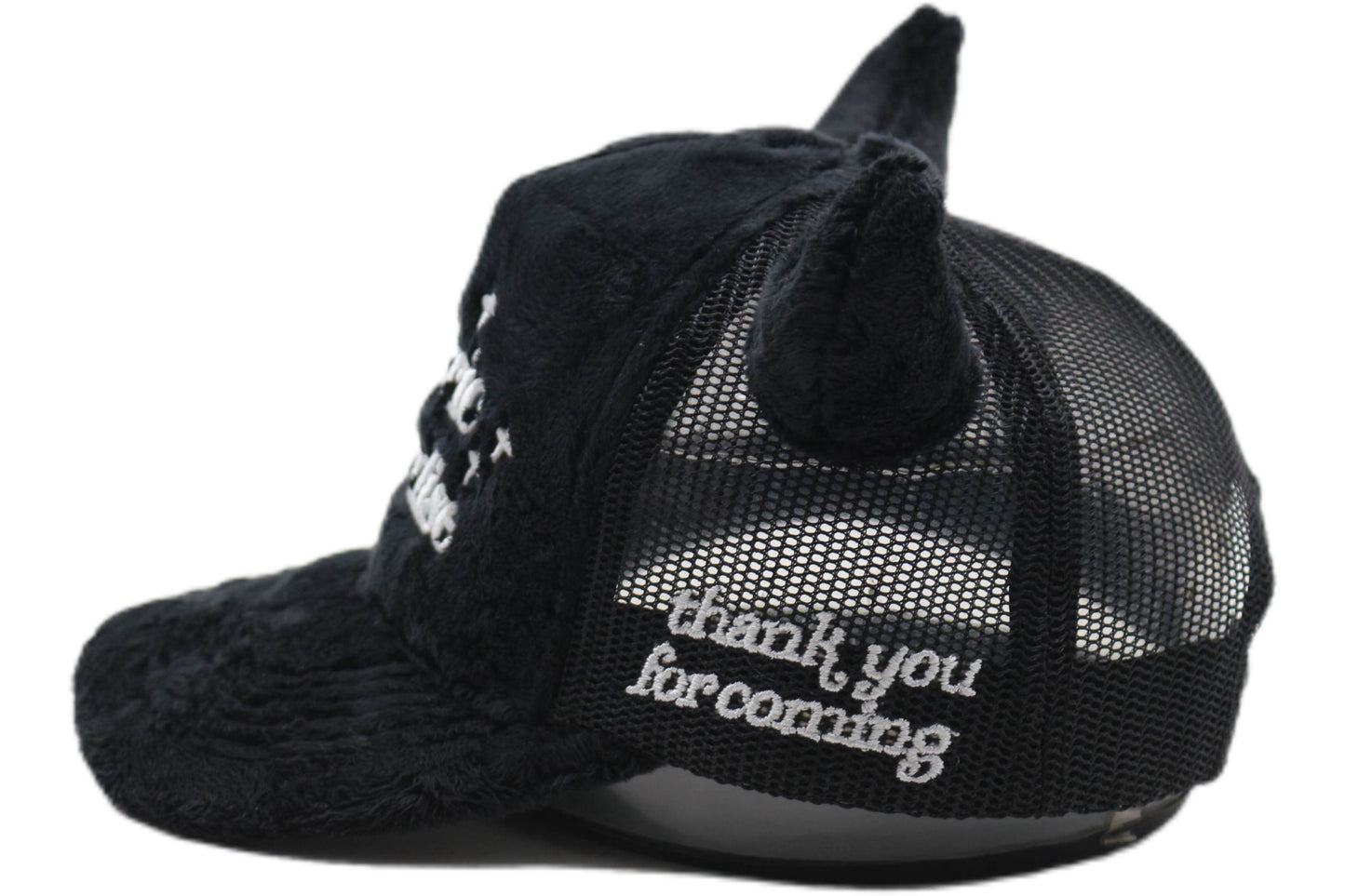 Electric Paradise Horned Trucker Hat (Black)