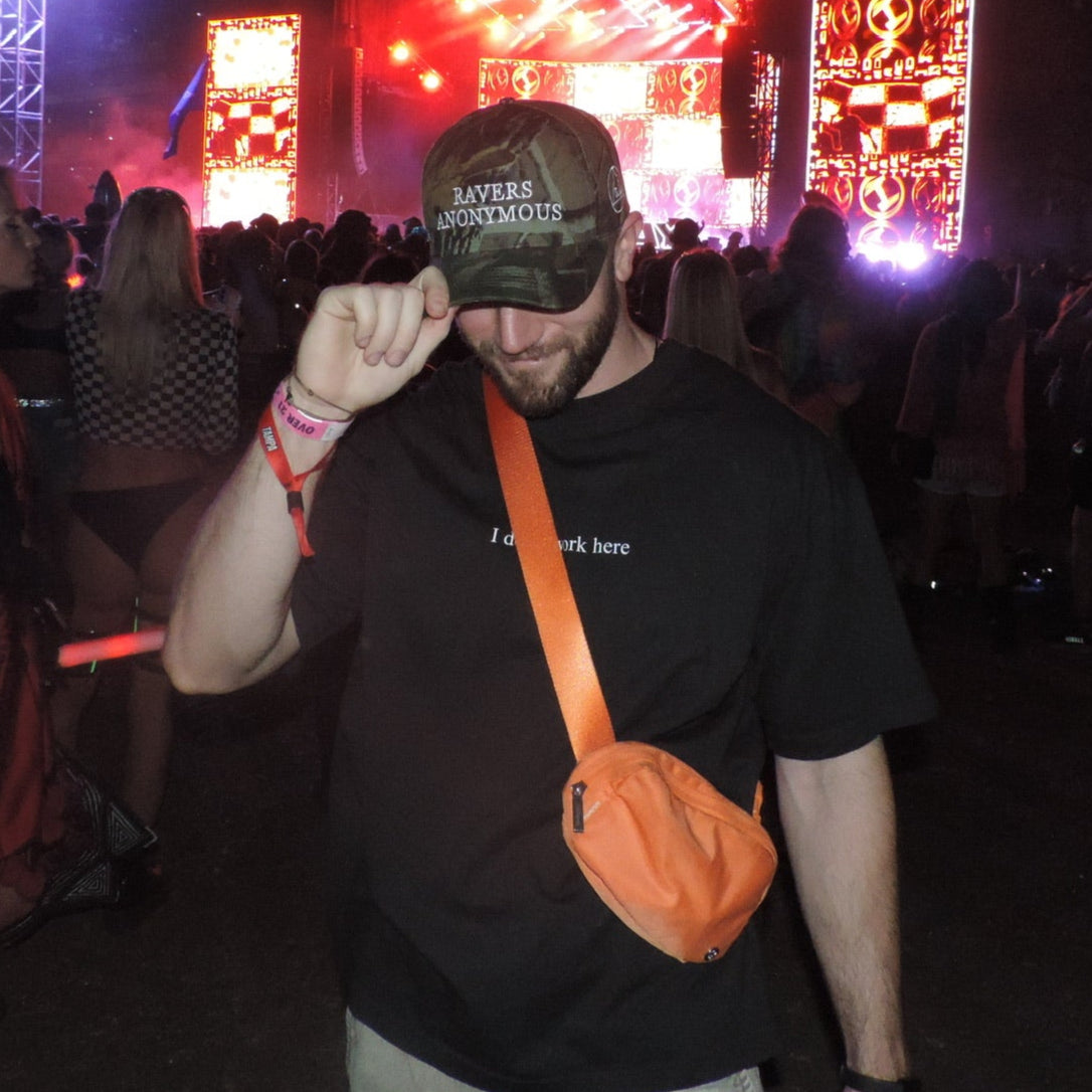 Ravers Anonymous Camo Snapback